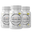 Fokuserat sinne - Daglig hjärntillskott för minnes- och fokusstöd | Nootropic för koncentration, mental klarhet och hjärnenergi | Kognitivt komplement för arbete, skola eller vardagskrav
