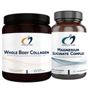 Designs for Health Magnesium Glycinate Complex (60 kapslar) & Whole Body Collagen (30 portioner) Bundle - High Absorption Magnesium med Premium Collagen Powder för att stödja ben, hud och gemensamma