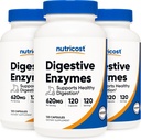 Nutricost Digestive Enzymes 620mg, 120 Veggie Capsules (3 flaskor) - Komplett Digestive Enzyme Supplement