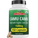 Peruvian Naturals Organic Vitamin C från Camu Camu Capsules 1,500mg - 150 Vegan Pills, Natural Vitamin C från Whole Food Camu Berry Organic, Non-GMO