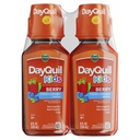 Vicks Kids DayQuil Berry Cold & Cough Medicine Co-Pack, Daytime Relief of Multiple Symptoms, Great-Tasting Berry Flavor, Fri från alkohol & Acetaminophen, För Ålder 6 +, 2x8oz