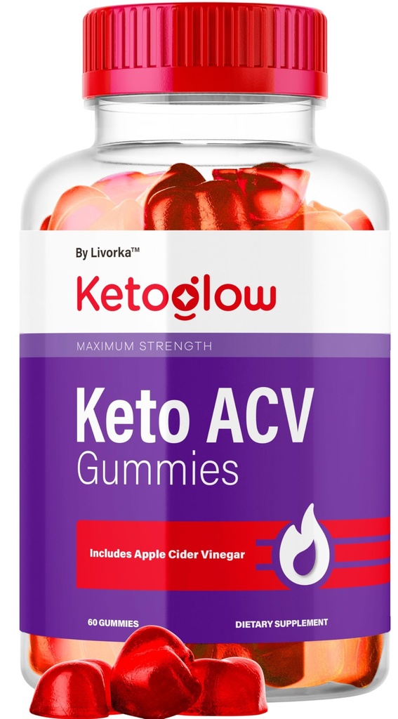 KetoGlow Keto ACV Gummies - Officiell Keto Glow Gummies ACV Premium All Natural Gummys 1050mg, Keto Glow Apple Cider Vinegar Advanced Formel, KetoGlow Support Review, 60 Gummies för 1 månad