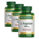 Naturens Bounty L-Arginine 1000mg för att stödja blodflöde och vaskulär funktion - Icke-GMO, Gluten Free, 50 tabletter (Pack of 3)