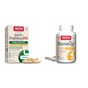 Jarrow Formulas Probiotics & Bone Support Supplement Bundle med Jarro-Dophilus EPS 10 Billion CFU och BoneUp med vitamin D3, K2 & Calcium