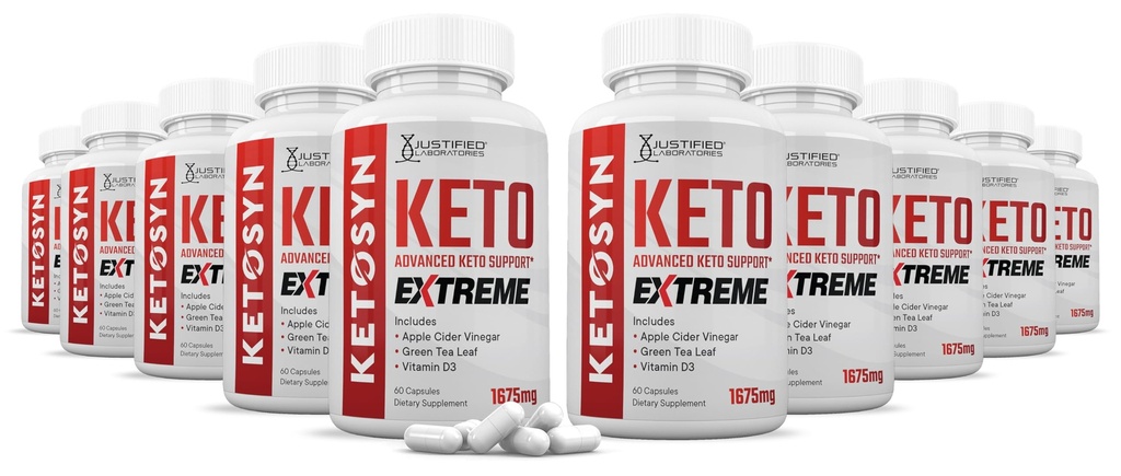 (10 Pack) Ketosyn Keto ACV Extreme Pills 1675 MG Keto Support Blend Capsule Alternativ till Keto ACV Gummies Formulerad med Apple Cider Vinegar Extra Virgin Olive Oil Powder Green Tea 600 kapslar