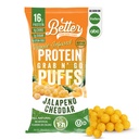 Bättre än god smak Keto Jalapeno Cheddar Protein Puffs | Gluten-Free -16g Protein, Low Sugar, Low Calorie, Diabetic Friendly Snacks | Low carb, Healthy Kids Snack | Inga konstgjorda smaker (12-Protein)