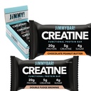 (NY) JiMMYBAR! Kreatinprotein Bar - 5g av kreatinmonohydrat + 20g protein - hög proteinsnack - stöder muskeltillväxt, styrka och återhämtning - Real Food Energy Bar för idrottare | 12 Chocolate jordnötssmör + 12 Fudge Brownie Variety Pack (24 barer)