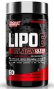 Nutrex Research Lipo-6 Black Ultra Concentrate | Thermogenic Energizing Fat Burner Supplement, Öka viktminskning, Energi & Intense Focus | Kapsel, 60Count