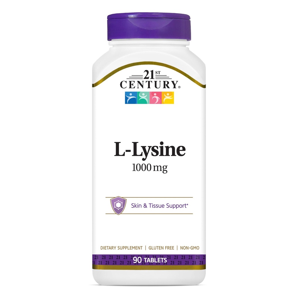 21st Century Healthcare L-Lysin 1000 mg, 90 greve tabletter