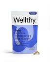 Wellthy Night Time Thermogenic - Vitamin B6, Ashwagandha & Melatonin - Nighttime Thermogenic för kvinnor - Belly Thermogenic - Natural Weight Loss Supplements för kvinnor, 60ct