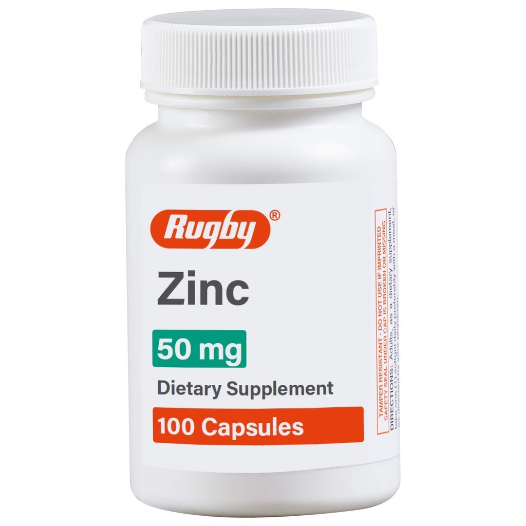 Rugby Zink 50 mg, 100 grevekapslar