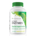 Youngevity Ultimate Enzymes® - Multi Enzymes for Digestion, Gas & Bloating Relief - Betaine HCl, Ox Bile, Pancreatine 10X, Papain 6M, Pepsin 1:3000 (120 kapslar)