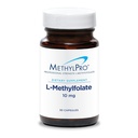 MethylPro L-Methylfolat 10 mg - Stöder en hälsosam Mindset - Aktiv folat för metyleringsstöd och biokemiska reaktioner - Mycket biotillgänglig - 30 portioner - 30 kapslar