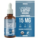 Organisk L-metyllfolat 15 mg + metyl B12 1000mcg flytande droppar-60 portioner