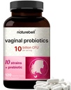 NatureBell Vaginal Probiotics for Women, 10 Billion CFU, 120 Veggie Capsules | PH Balance Probiotics and Prebiotics Blend - Lactobacillus Vaginal Supplement - Stöder Odor, Flora & Yeast