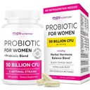 Probiotika för kvinnor | 50 miljarder CFU för vaginal, pH Balance & Digestive Health Support | Kvinnlig probiotika med prebiotika & Hormon Balance Blend | Tredjepartstestade, Vegan & Gluten-Free | 30 Ct