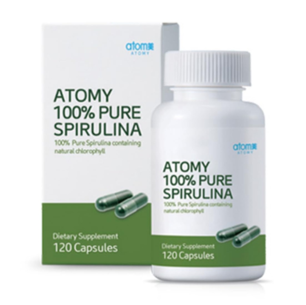 Spirulina 1.69oz (48g),120 kapslar, 100% ren