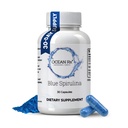 Organic Pure Blue Spirulina Capsules | Naturlig Superfood | Prebiotisk Phycocyanin Supplement | Healty Skin, Oral Health och Wound Recovery | 30 Serving Bottle