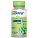 SOLARAY Spirulina 410mg | Alger Superfood stöder energi, vitalitet och övergripande hälsa | 100ct, 100 Serv.