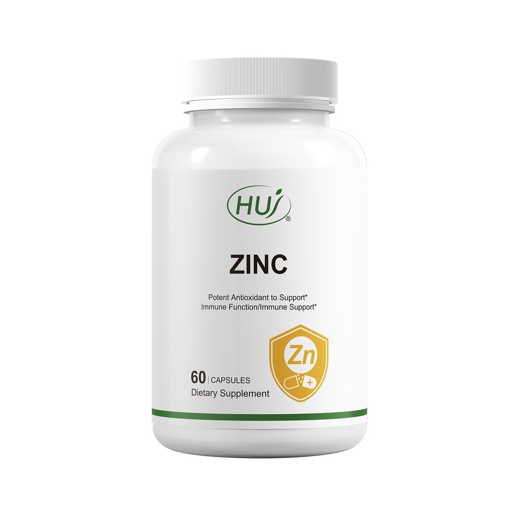 HUJ Zink, 60 kapslar, potent antioxidant för immunstöd