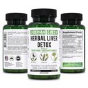 Siberian Green Herbal Liver Detox with Milk Thistle Artichoke Dandelion 60 Capsules – Traditional Siberian Formula Plus Enzymes to Support Liver Health