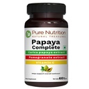 Pure Nutrition Papaya Complete - 60 Veg Capsules (Supports Platelet Immunity & Digestion) Varje kapsel innehåller 500mg Carica Papaya Fruit och Leaf Extract. Icke-GMO | Glutenfri