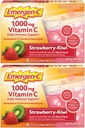 Emergen-C 1000mg Vitamin C Powder, Strawberry Kiwi Flavor, Antioxidanter, B Vitaminer och Electrolytes, Vitamin C Supplements for Immune Support, 30 Count (Pack of 2)