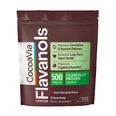 CocoaVia Cocoa Flavanols 500mg, High Flavanol Cocoa Powder, Support Heart and Brain Health, ökar kväveoxid, cirkulation, preworkout, Travel-Friendly, Vegan, Dark Chocolate, 15 Single Serve Sticks