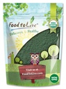 Mat till levande organiska Spirulina Powder, 4 pund - Icke-GMO, Kosher, Raw Blue-Green Alger, Vegan Superfood, Bulk, Irradiated, Pure Vegan Green Protein, Rich i Vitaminer & Mineraler, Perfekt för drycker