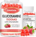 2 Pack Glucosamine Chondroitin Gummies, Glucosamine Chondroitin med MSM, Elderberry, gurkmeja - Gemensamt stöd tillskott för vuxna, män och kvinnor, 120 greve