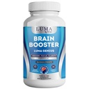 Brain Support Supplement för Clarity, Memory, Mood, Focus, Mental Performance - Naturlig Nootropic för kognitiv funktion - med GABA och Green Tea Extract - 60 kapslar