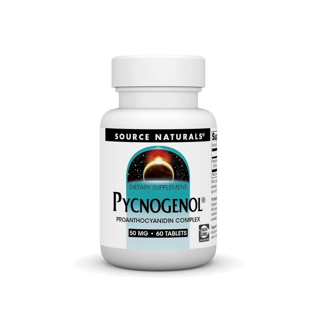 Källa Naturals Pycnogenol 50 mg Proanthocyanidin Complex - 60 tabletter