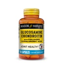 MASON NATURAL Glukosamin Chondroitin med Collagen & Hyaluronic Acid, 45-dagars Supply Capsules för Normal Joint, Mobilitet, Flexibilitet och Åldrande Support, 90 kapslar
