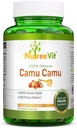 NurteeVit 100% Organic Camu Camu Capsules 500mg - Vitamin C,Packed med vitaminer och mineraler (90 greve)