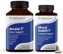 LifeSeasons Anxie-T with Mood Stabili-T - Supports Mood & Mental Focus - Feel Calm and Relaxed - Eases Tension & Nervousness - Ashwagandha, Kava Kava, GABA & L-Theanine - 180 Capsules