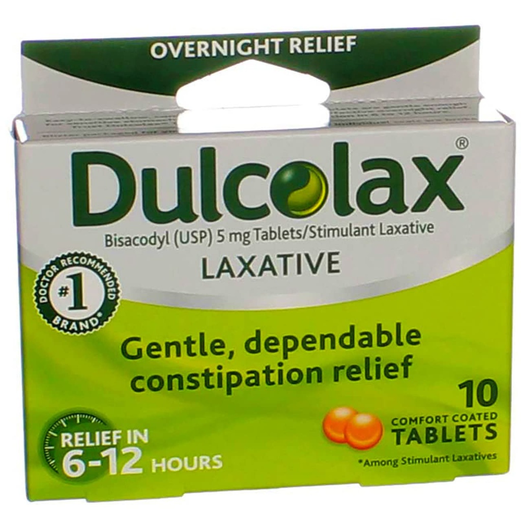 Dulcolax Laxative Tablets, 10 Count pack of 4