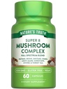 Naturens Sanning Mushroom Komplexa kapslar | 60 greve | Full Spectrum Komplex av Super 8 Mushrooms | Vegan, icke-GMO, och Gluten fri tillägg