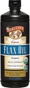 Barleans Organic Lignan Omega 3 Flaxseed Oil Liquid Supplement för män och kvinnor, Cold Press Flax Seeds, 7230mg ALA Fatty Acid, Vegan och Gluten Free, 32 oz