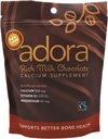 Adora Premium Vitamin D3 Magnesium och Calcium Supplement, 500 mg, mjölkchoklad, 30 greve (Pack of 2)