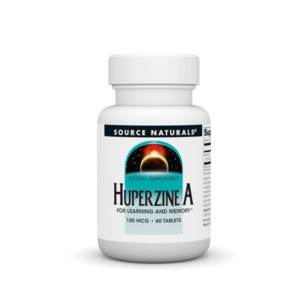 Källa Naturals Huperzine A för lärande och minne * - 100 mcg, 60 tabletter
