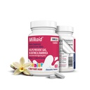 Milkaid Junior Lactase Enzyme Chewable Tablets for Lactose Intolerance | Förhindrar Gas, Bloating, Diarré hos barn | Fast Acting Dairy Digestive Supplement för barn | 60 ct (60 tabletter, Vanilla)