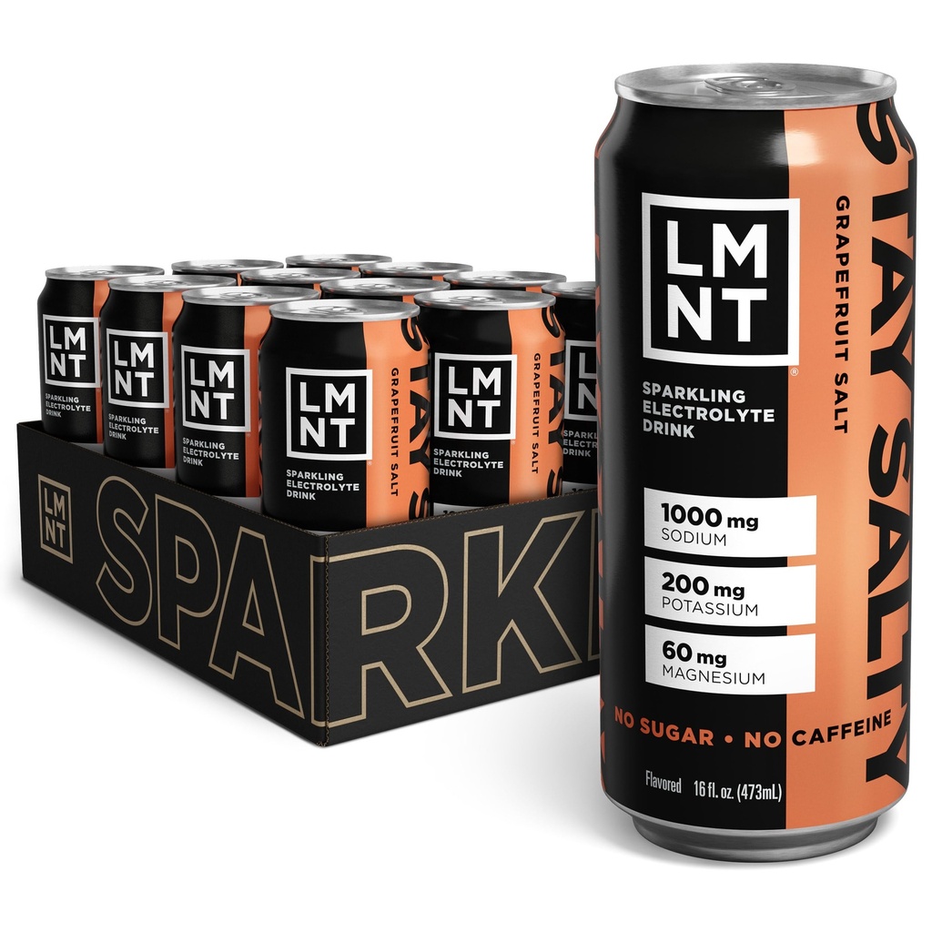 Drick LMNT Sparkling Electrolyte Drink - Grapefrukt Salt