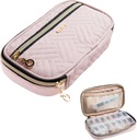 BAGSFY Pill Organizer Case 2 Times a Day- Weekly Medicine Organizer Travel Pill Box with Removable 7 Day Medicine Case Container for Fish Oil, Vitamin, Supplement