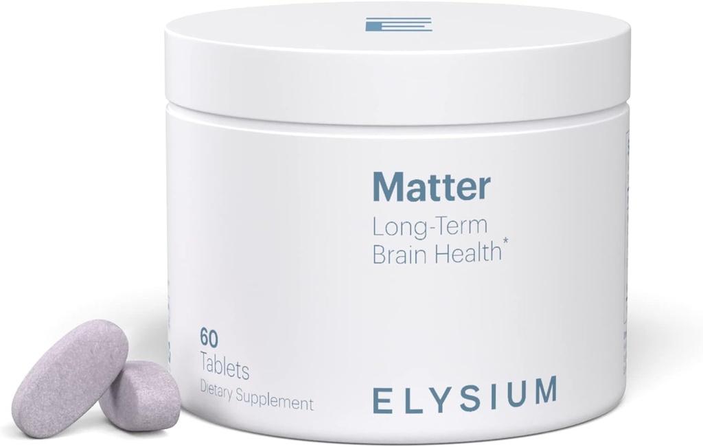 ELYSIUM Matter - 30 portioner - Brain Supplement för minne och fokus Omega 3 Supplement + DHA - Vitaminer för att stödja hjärnhälsa och minne