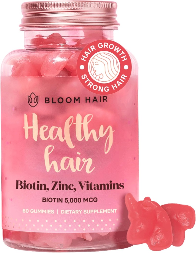 Gummies hår vitaminer för snabbare hårväxt - hår hud och naglar Vitaminer & Biotin Vitamin - Tillägg för kvinnor & Biotin Gummies för hårväxt