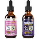 Rejuvica Health Balanced Femme + NoctuRest - Stöd för kvinnlig balans + sömn - flytande leverans för bättre absorption - Dong Quai, Melatonin, Maca, Hops, Chamomile, Theanine & More!