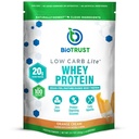 BioTrust Low Carb Lite, 20 Grams of Grass-Fed Whey Protein Isolate, 100 kalorier, ProHydrolase Digestive Enzymes, Non-GMO, fri från Soy och Gluten, rBGH-Free (14 portioner) (Orange Cream)