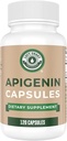 Vänsterkustprestanda Apigenin Supplement 50mg kapslar - 4 månaders leverans - Kraftfull Flavonoid för förbättrad sömn, avkoppling och stress