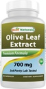 Bästa naturliga olivblad extrakt, 700 Mg, 90 greve