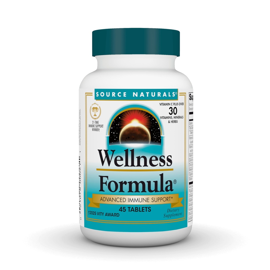 Källa Naturals Wellness Formel Bio-Aligned Vitamins & Herbal Defense - Immune System Support Supplement & Immunity Booster - 45 tabletter